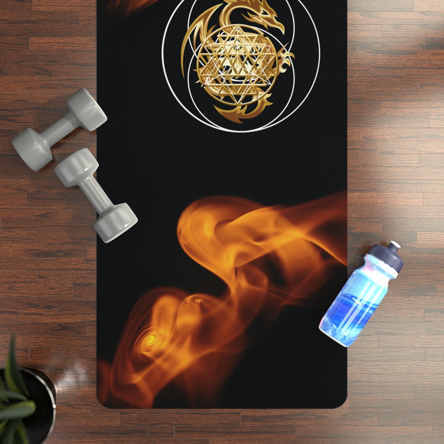 Dragon Sacred Geometry Yoga Mat