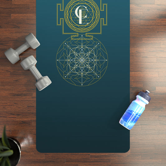 Sacred Geometry and Sri Yantra Symbol Yoga Mat