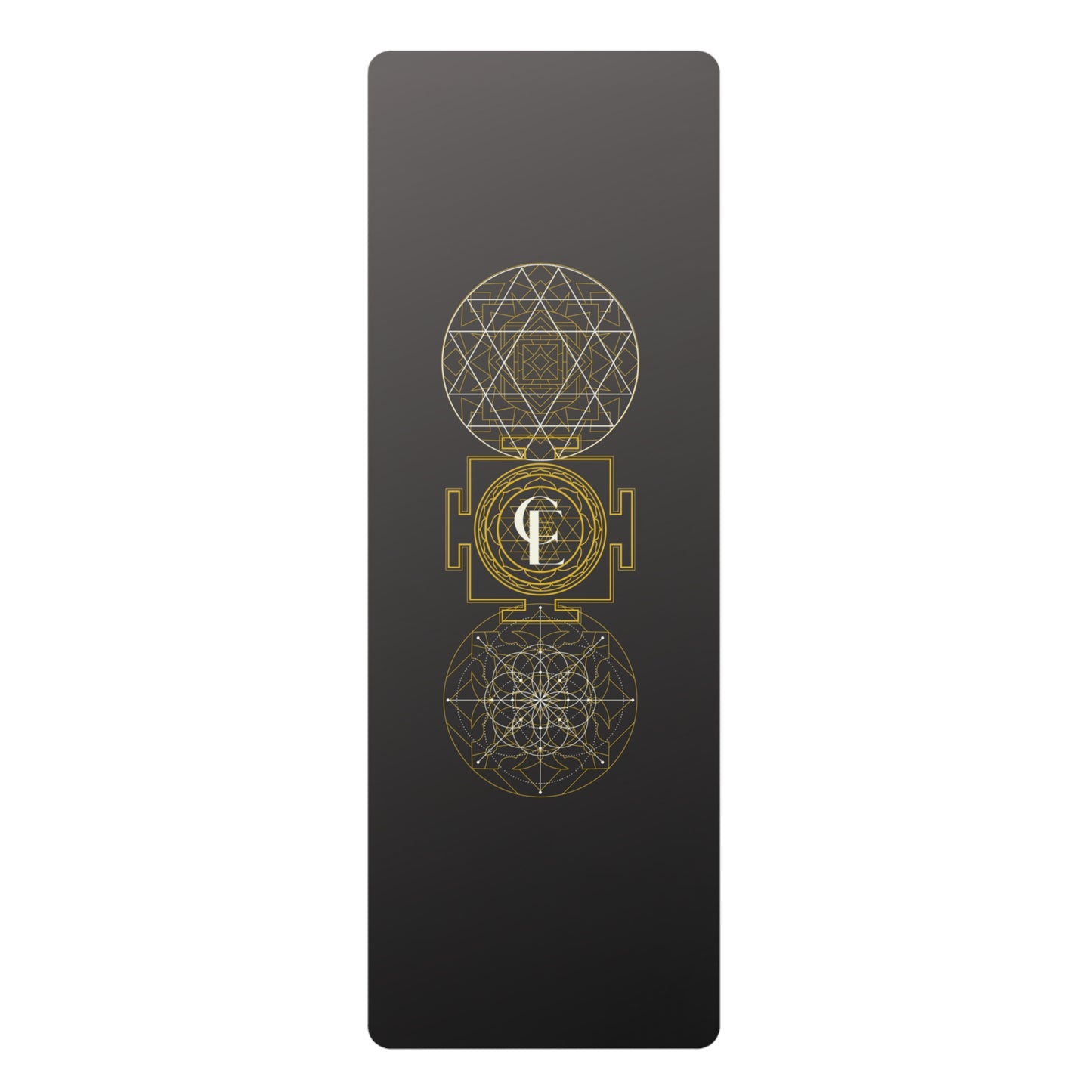 Sacred Geometry and Sri Yantra Symbol Yoga Mat