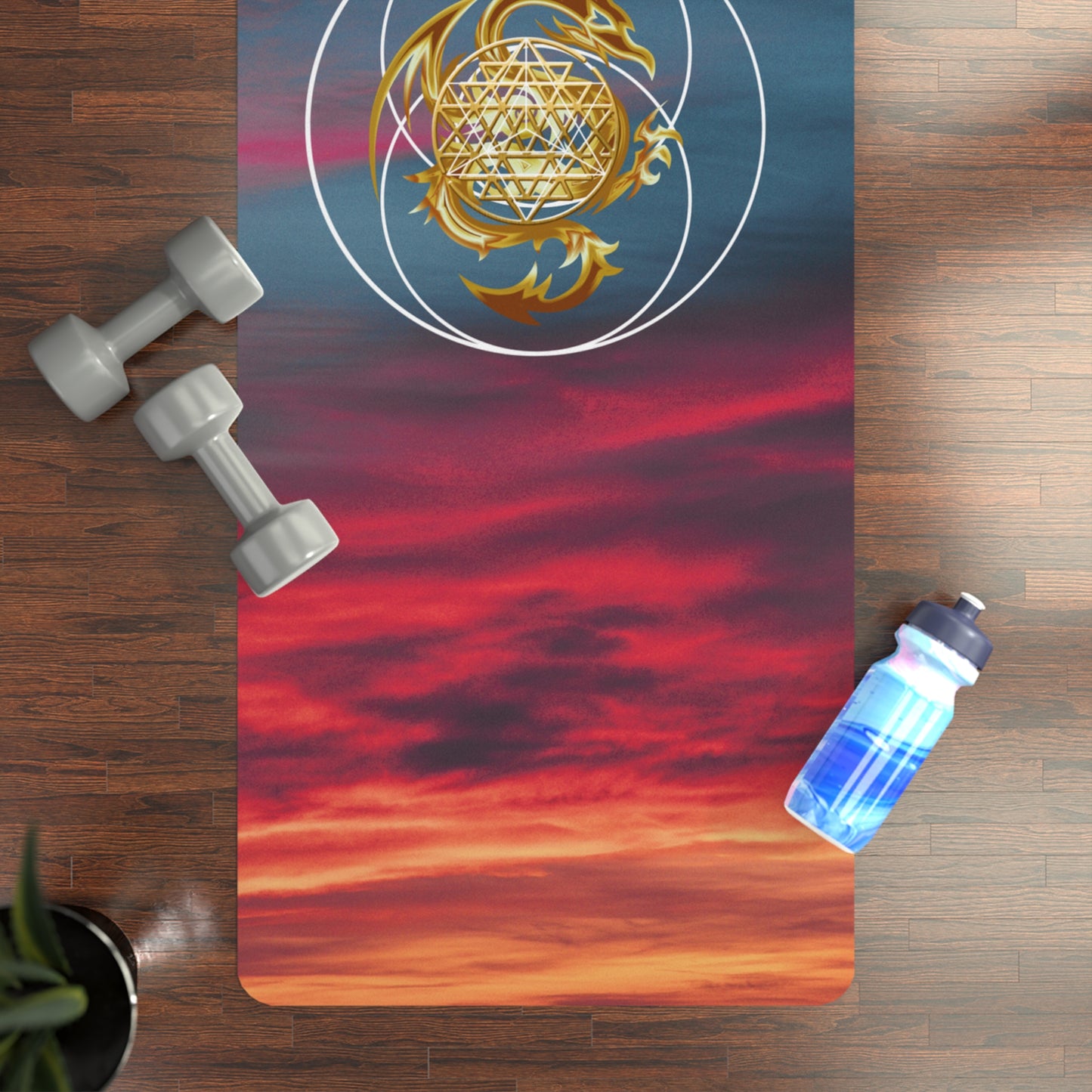 Dragon Sacred Geometry Yoga Mat