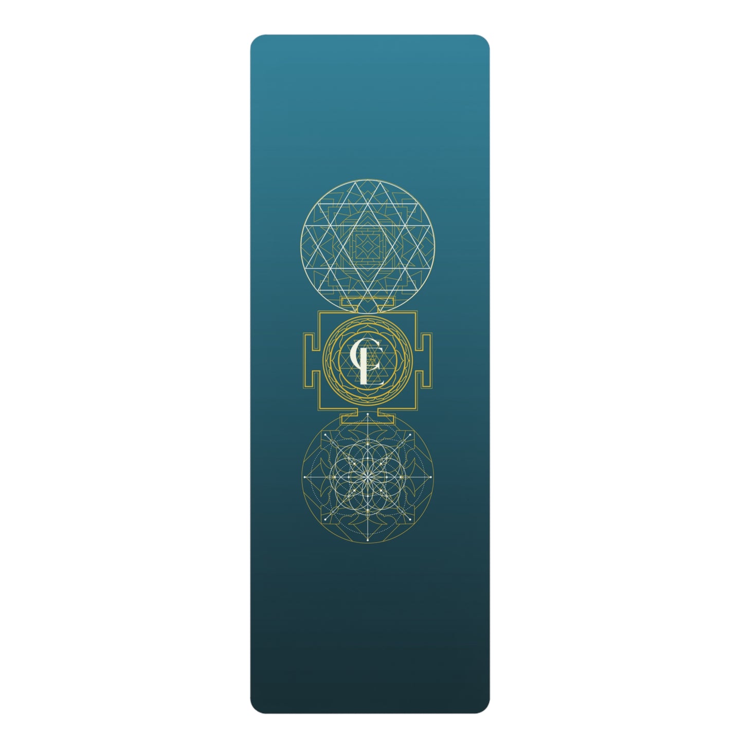 Sacred Geometry and Sri Yantra Symbol Yoga Mat