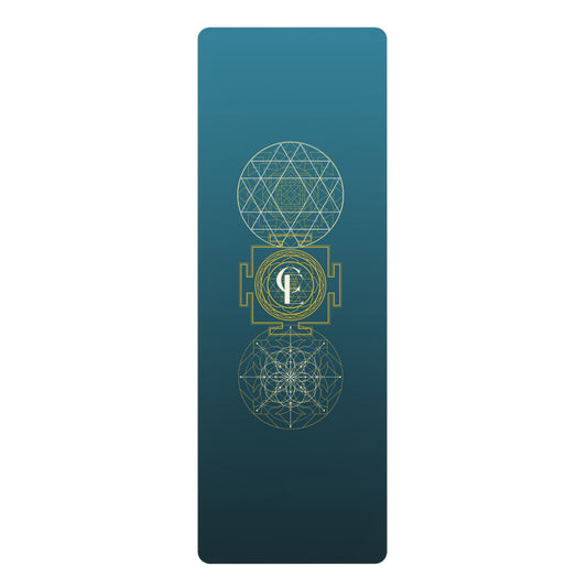 Sacred Geometry and Sri Yantra Symbol Yoga Mat