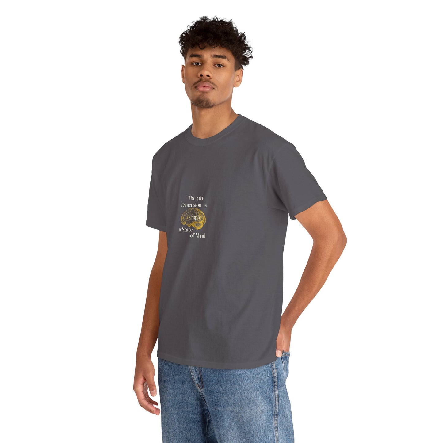 Cotton Tee for Men with Conscious Quote