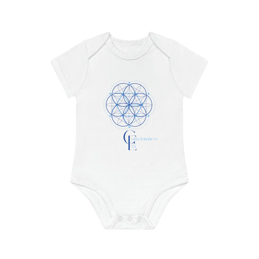 Baby Organic Bodysuit with Sacred Geometry