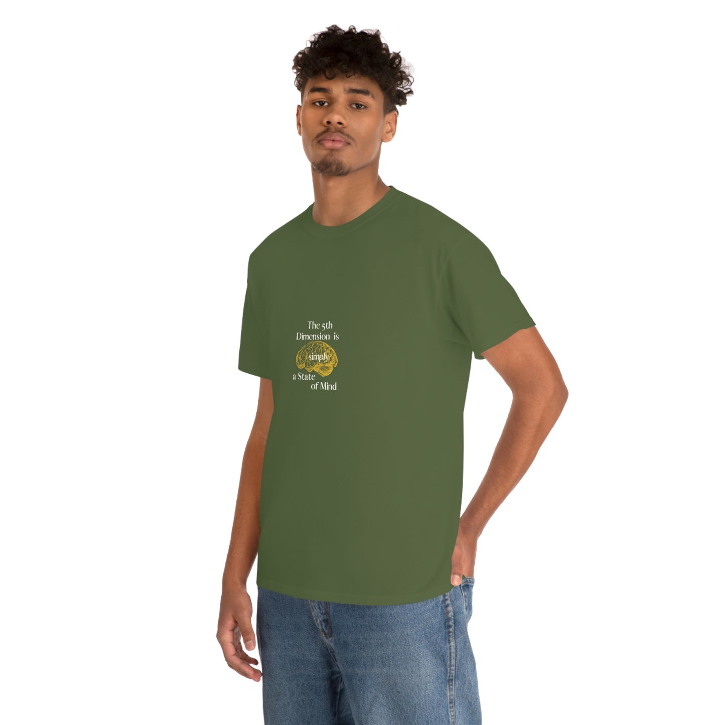 Cotton Tee for Men with Conscious Quote