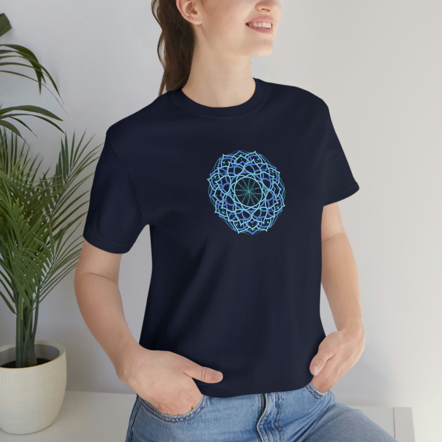 T-shirt with Sacred Geometry Design