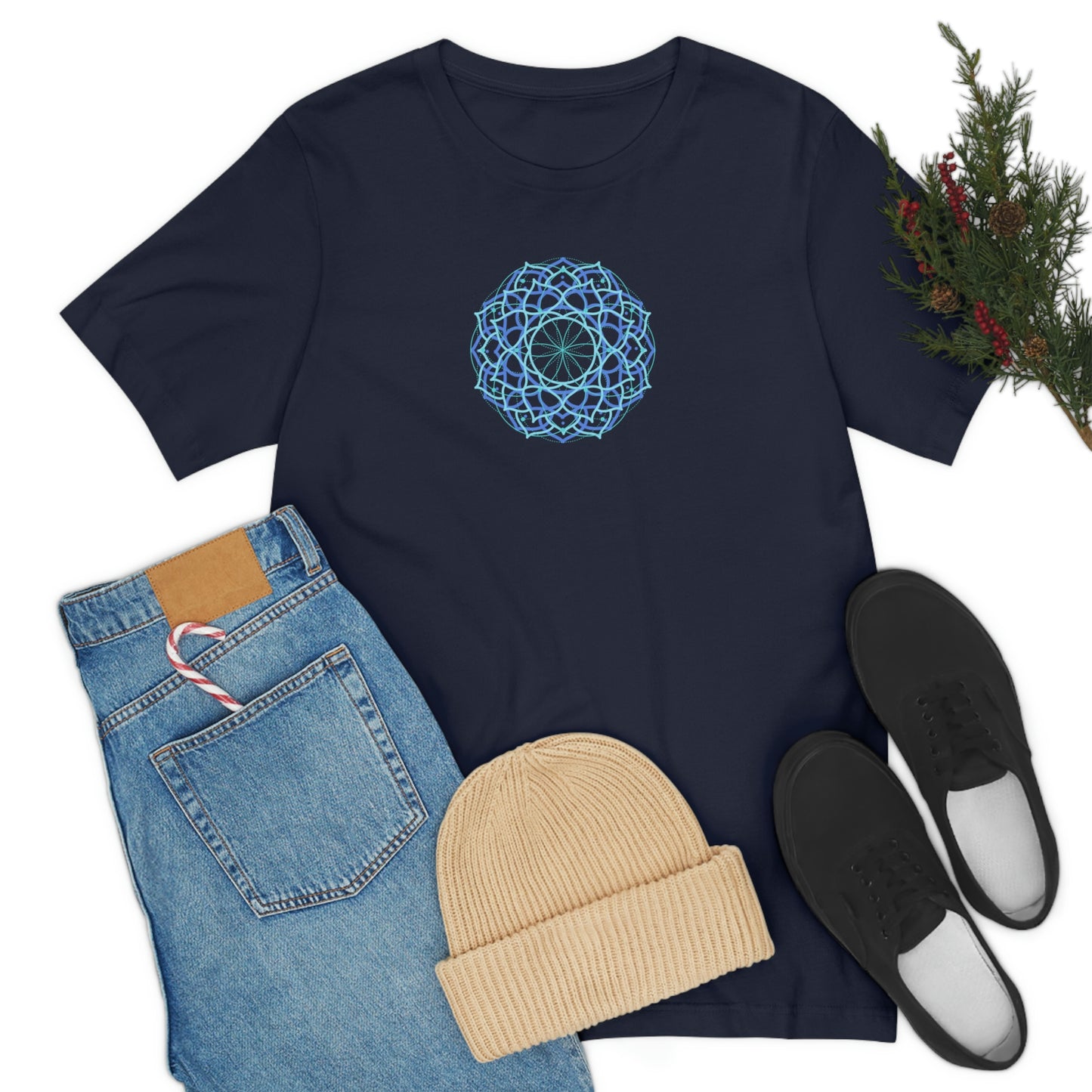 T-shirt with Sacred Geometry Design