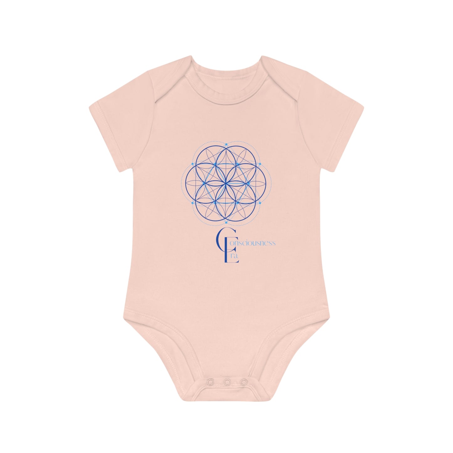 Baby Organic Bodysuit with Sacred Geometry