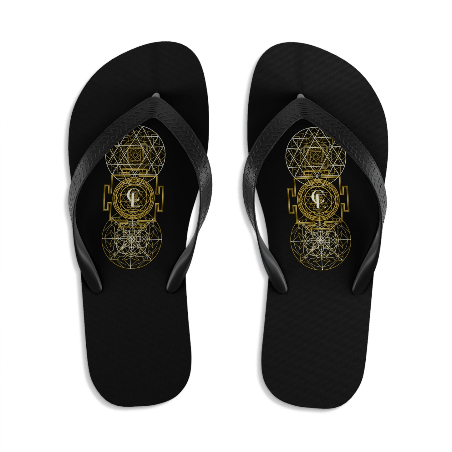 Unisex Flip-Flops with Sacred Geometry Designs