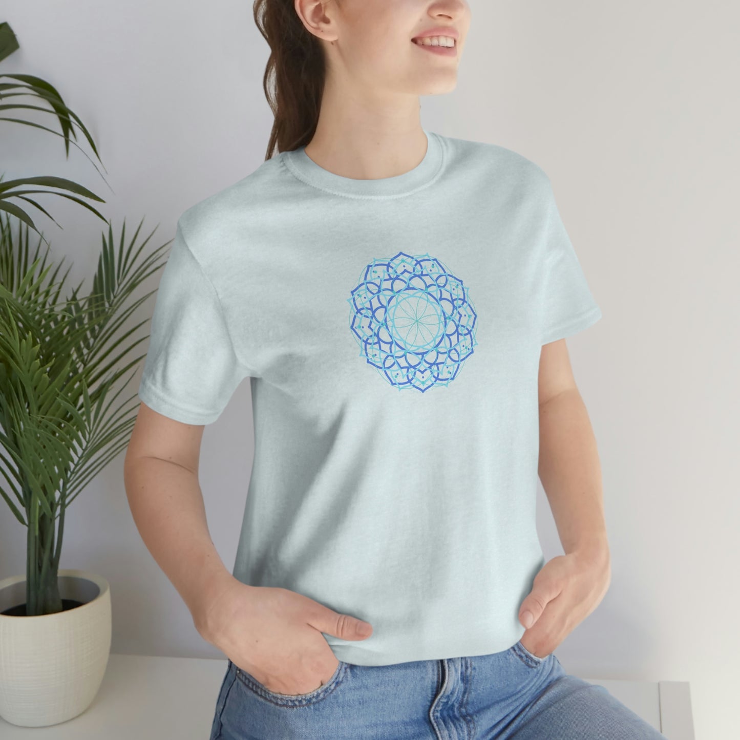 T-shirt with Sacred Geometry Design