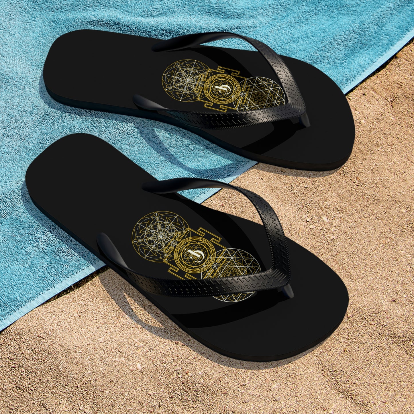 Unisex Flip-Flops with Sacred Geometry Designs