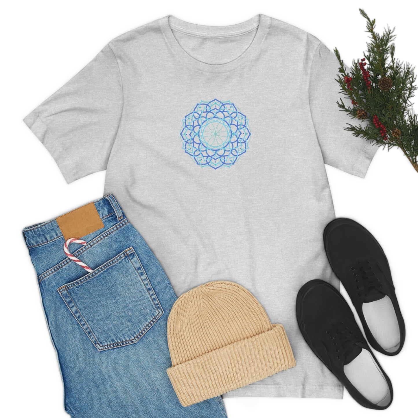 T-shirt with Sacred Geometry Design