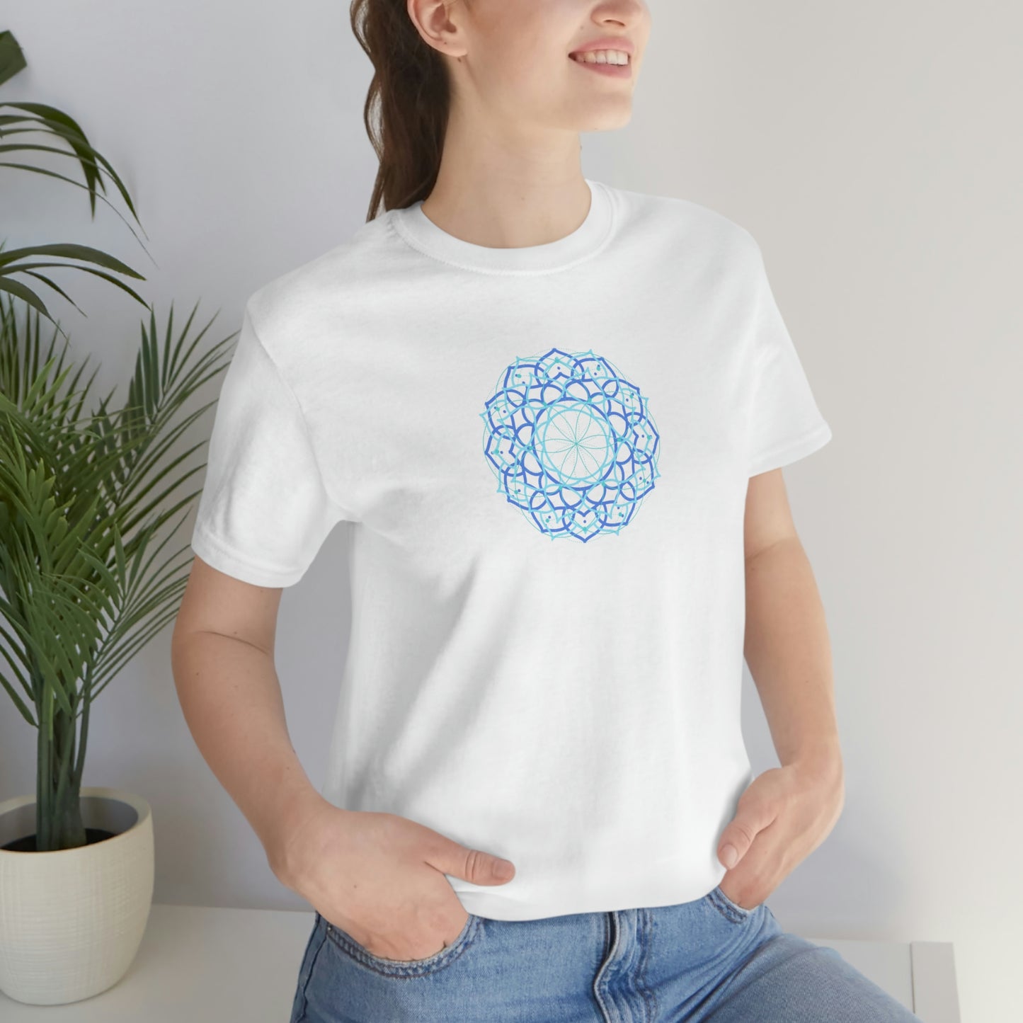 T-shirt with Sacred Geometry Design