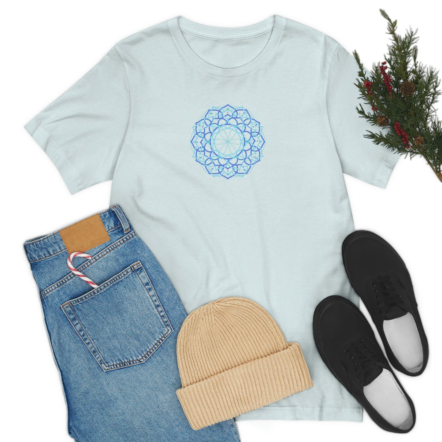 T-shirt with Sacred Geometry Design