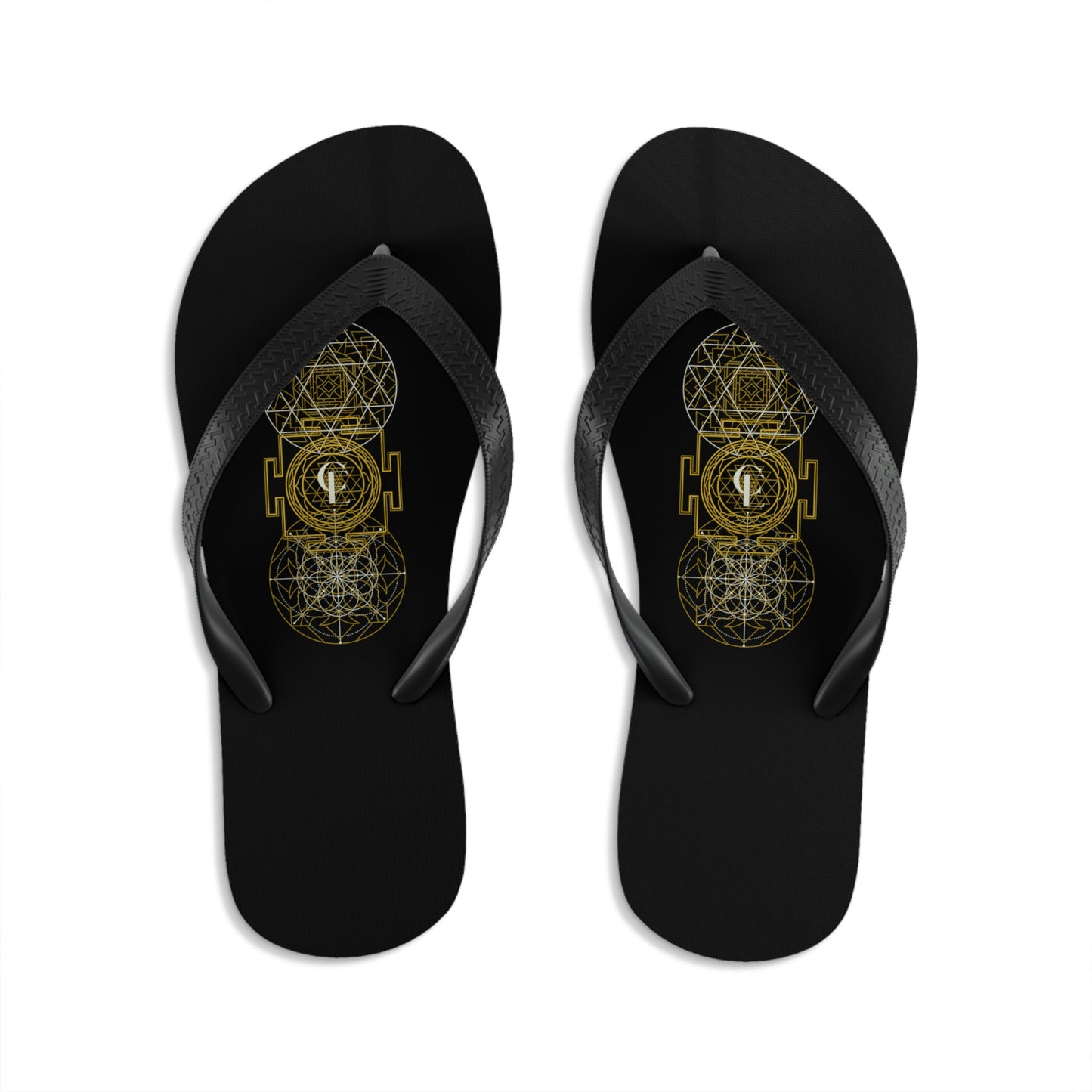 Unisex Flip-Flops with Sacred Geometry Designs