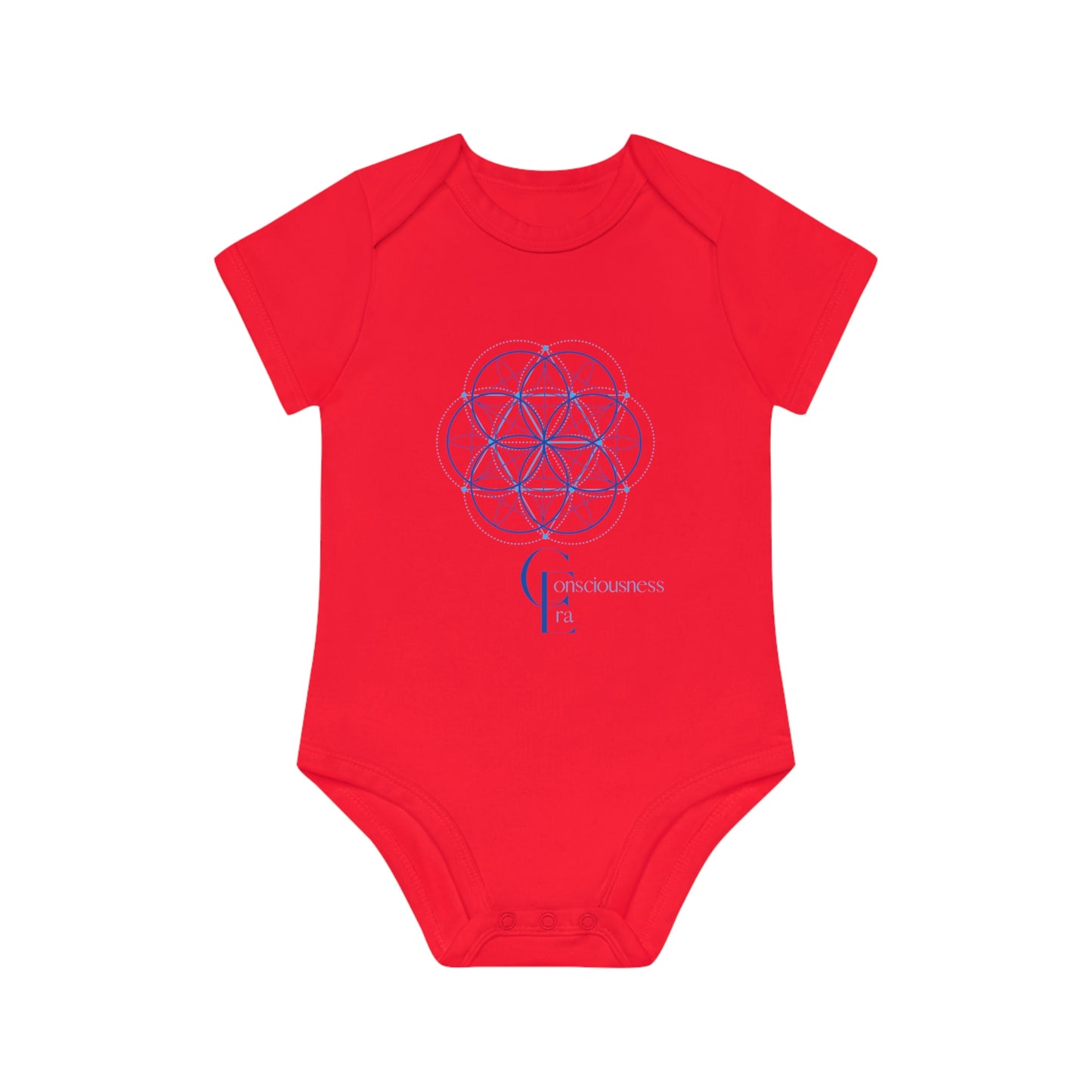 Baby Organic Bodysuit with Sacred Geometry