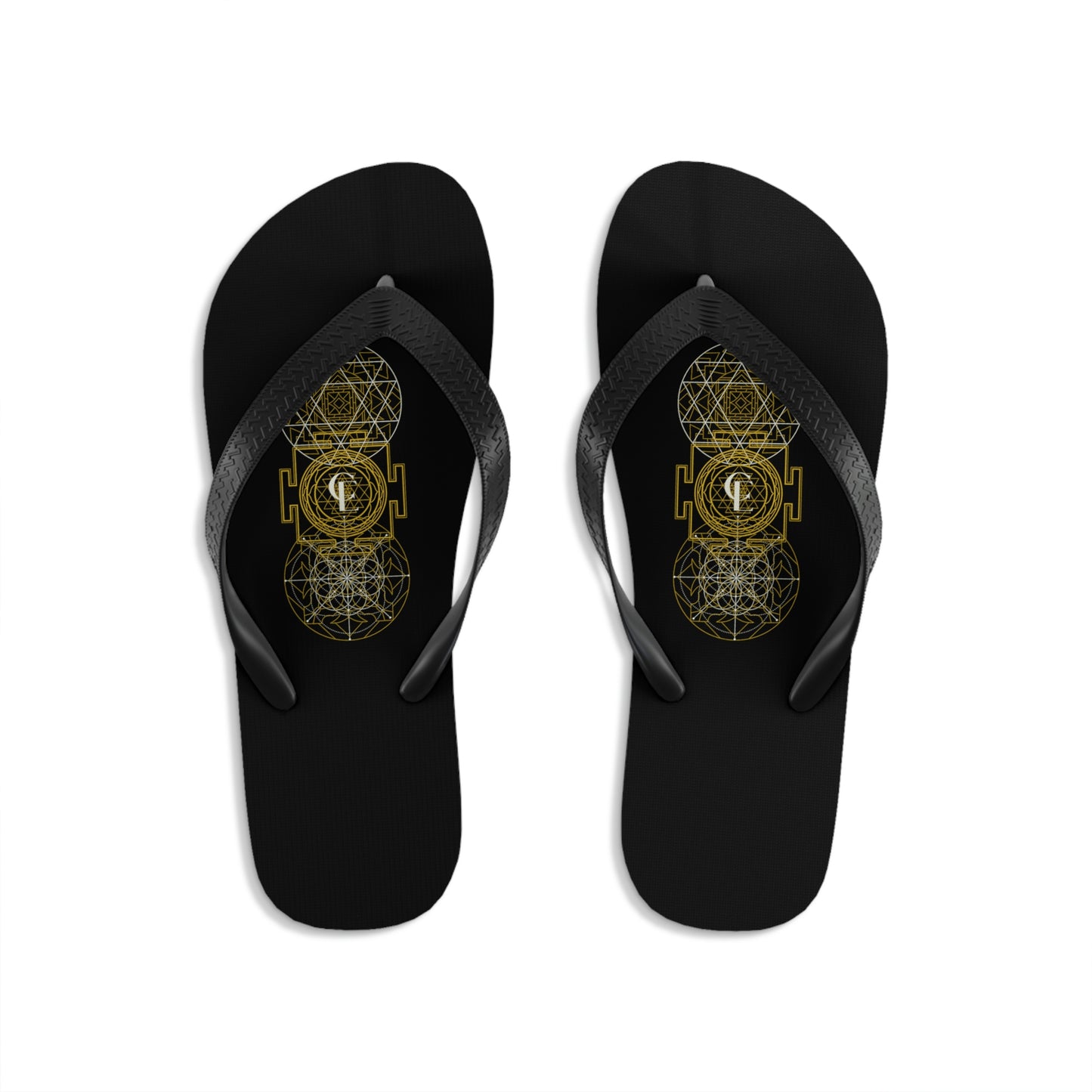 Unisex Flip-Flops with Sacred Geometry Designs