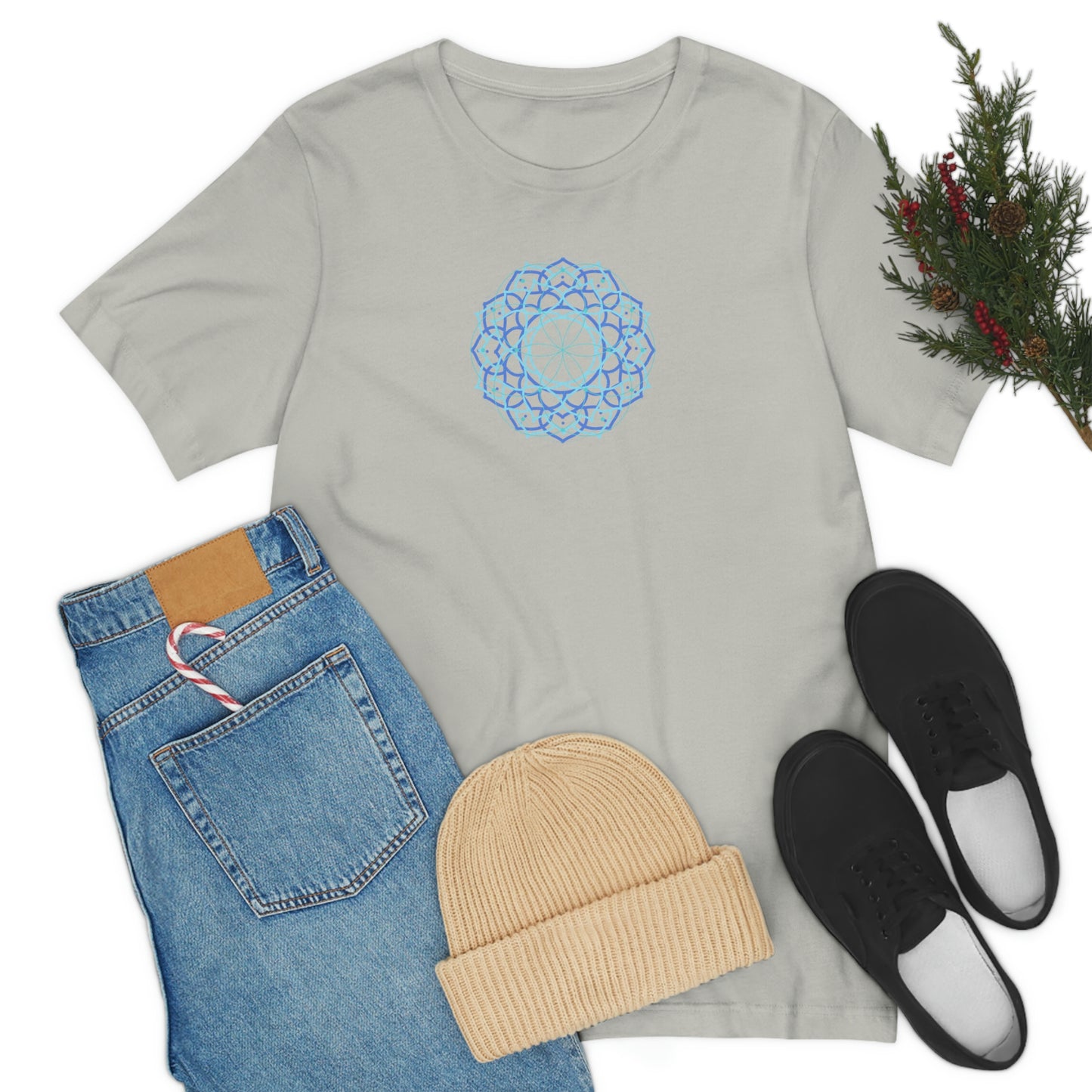 T-shirt with Sacred Geometry Design