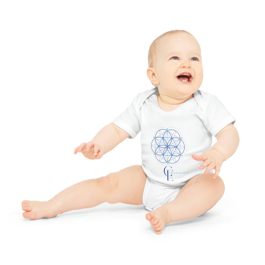 Baby Organic Bodysuit with Sacred Geometry