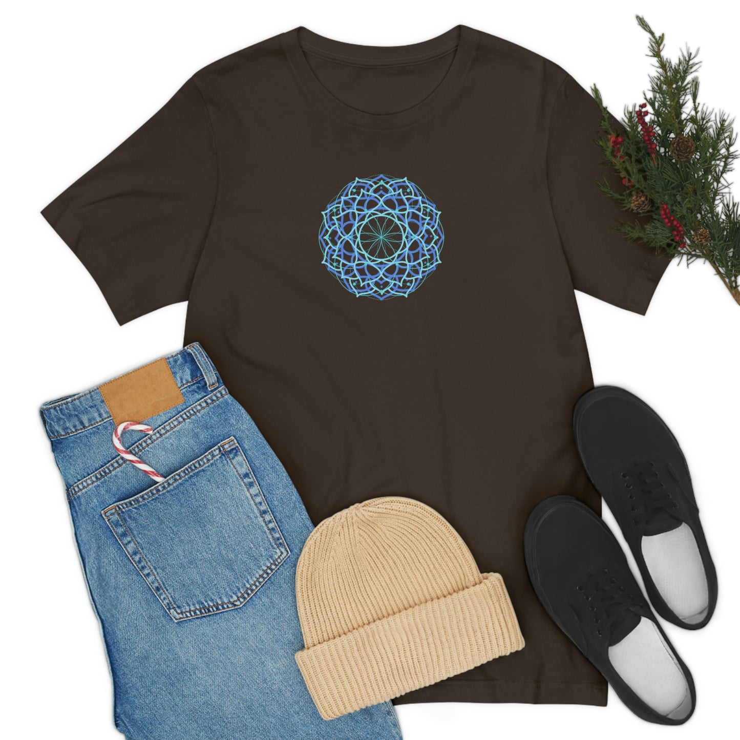 T-shirt with Sacred Geometry Design