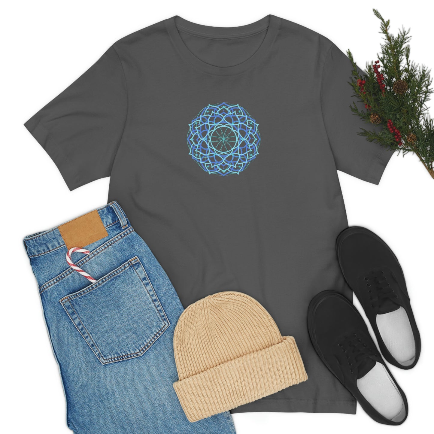 T-shirt with Sacred Geometry Design