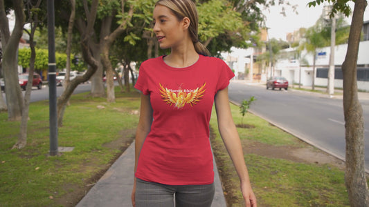 Women's T-Shirt with Phoenix Rising Design