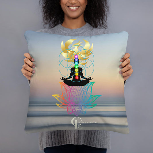 Basic dobble sided Pillow with Consciousness Era design