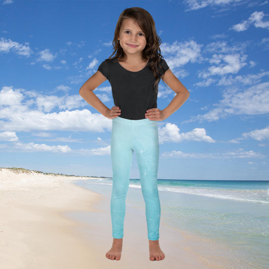 Kid's Leggings with Light Blue Ice Imprint