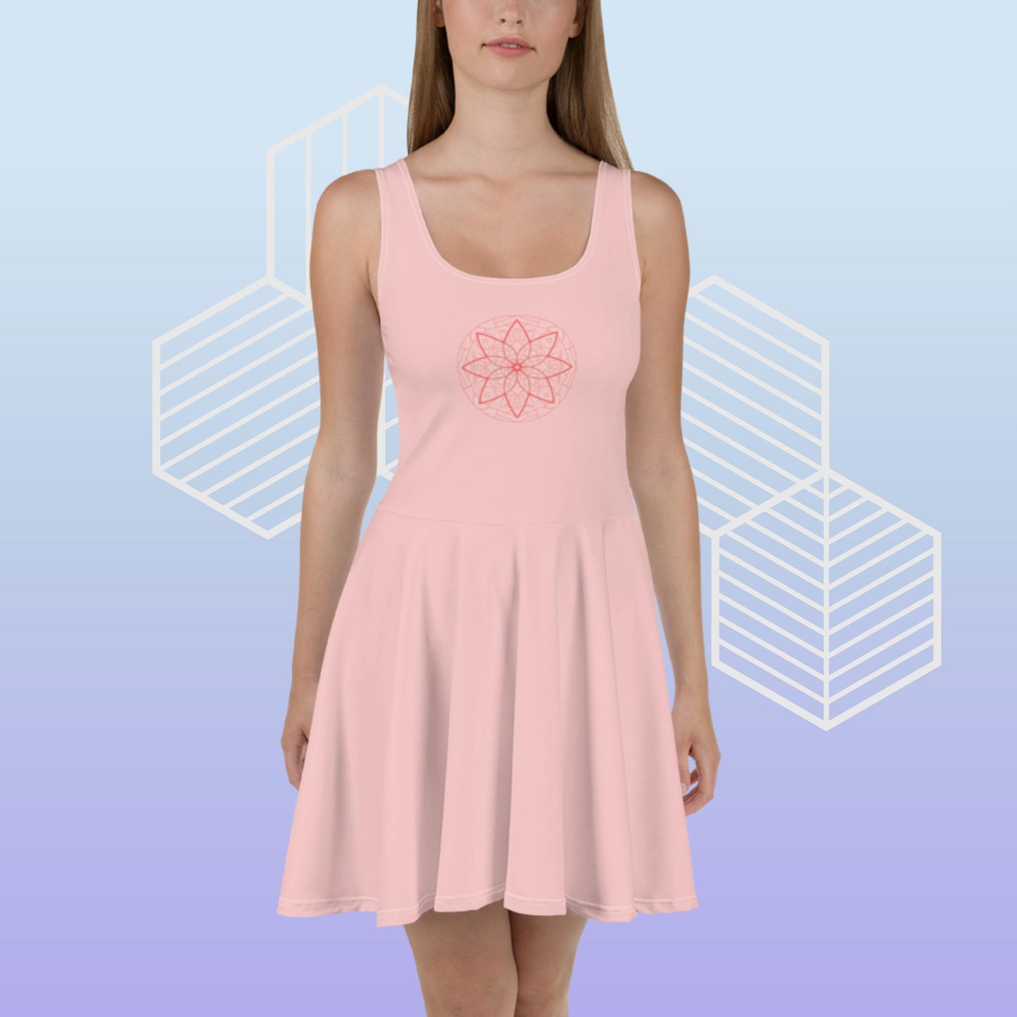 Skater Dress with Sacred Geometry Design