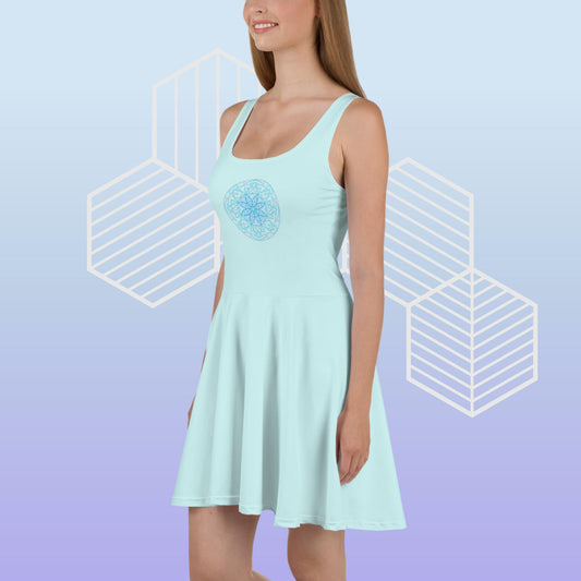 Skater Dress with Sacred Geometry Design