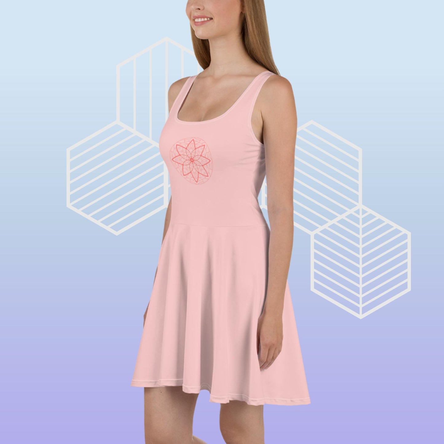 Skater Dress with Sacred Geometry Design