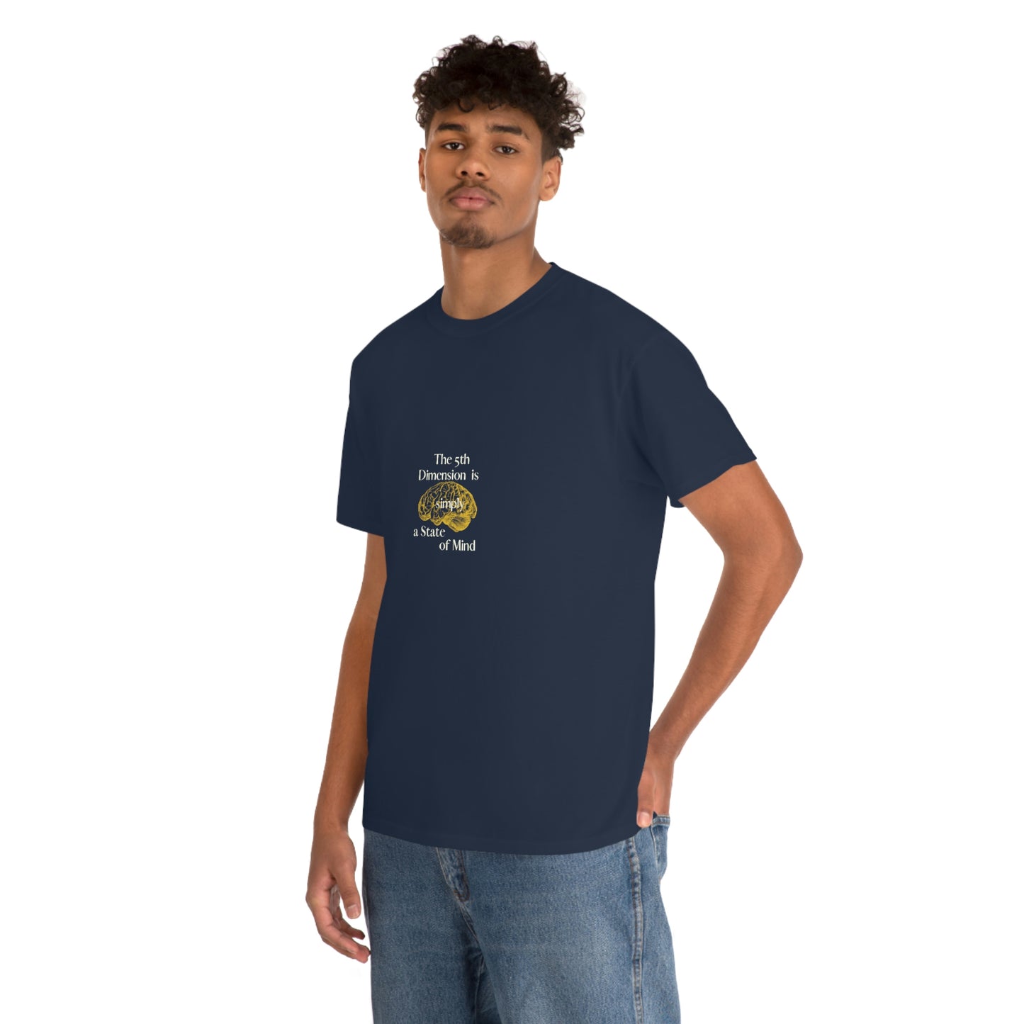 Cotton Tee for Men with Conscious Quote