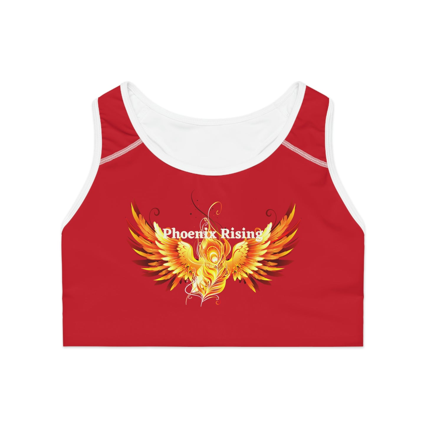 Sports Bra with Phoenix Rising Design