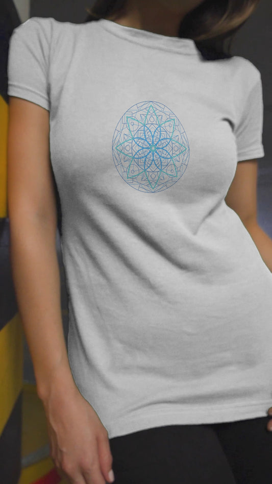 T-Shirt with Sacred Geometry Design