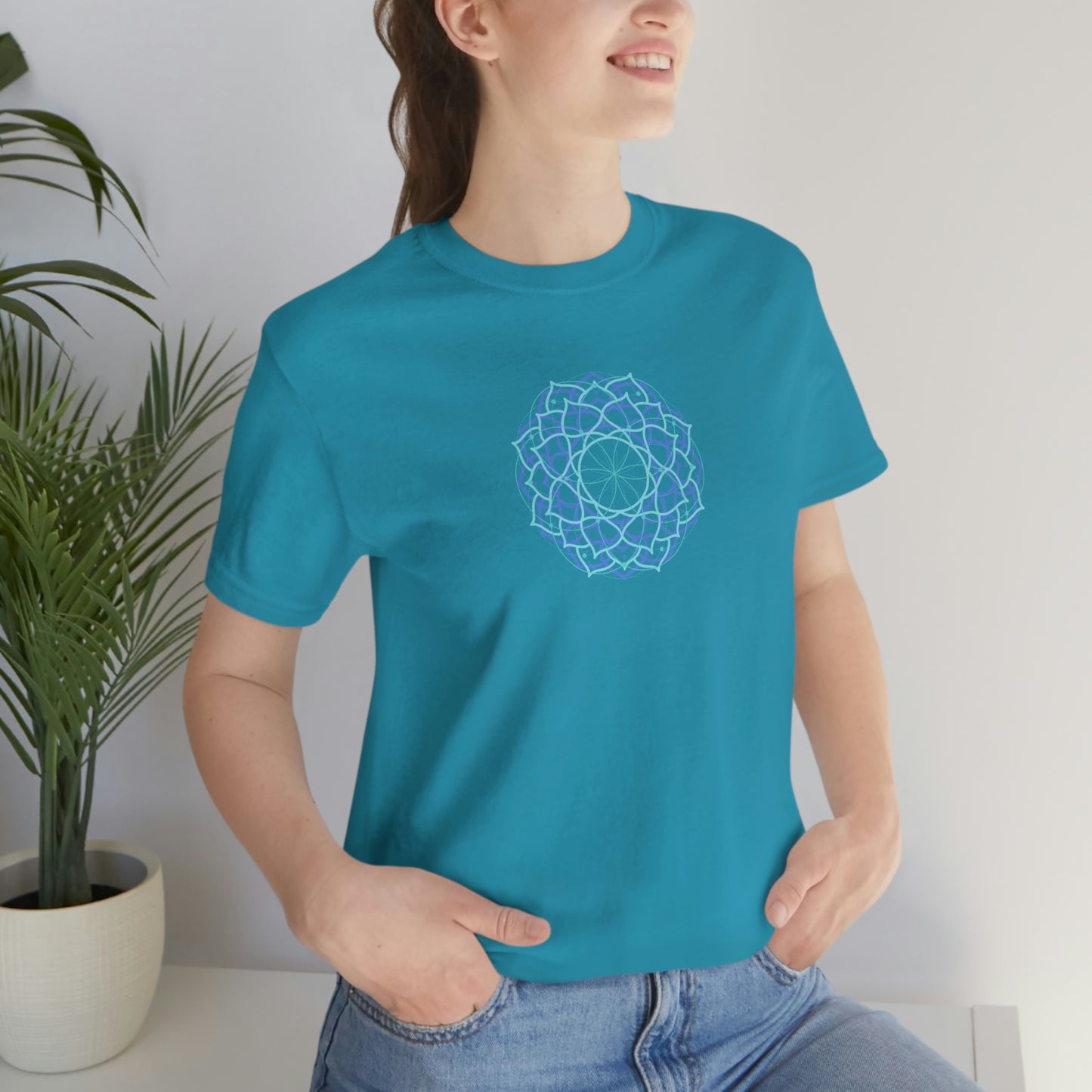 T-shirt with Sacred Geometry Design