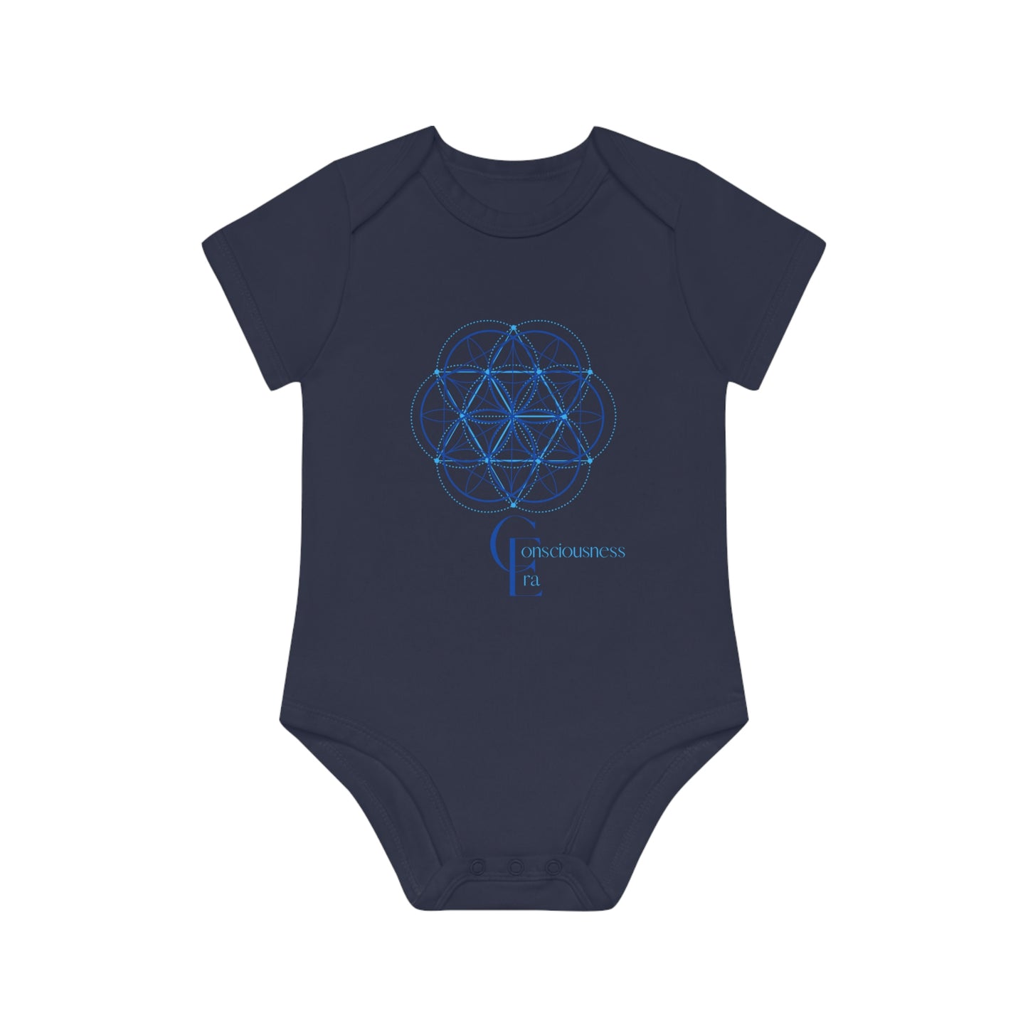 Baby Organic Bodysuit with Sacred Geometry