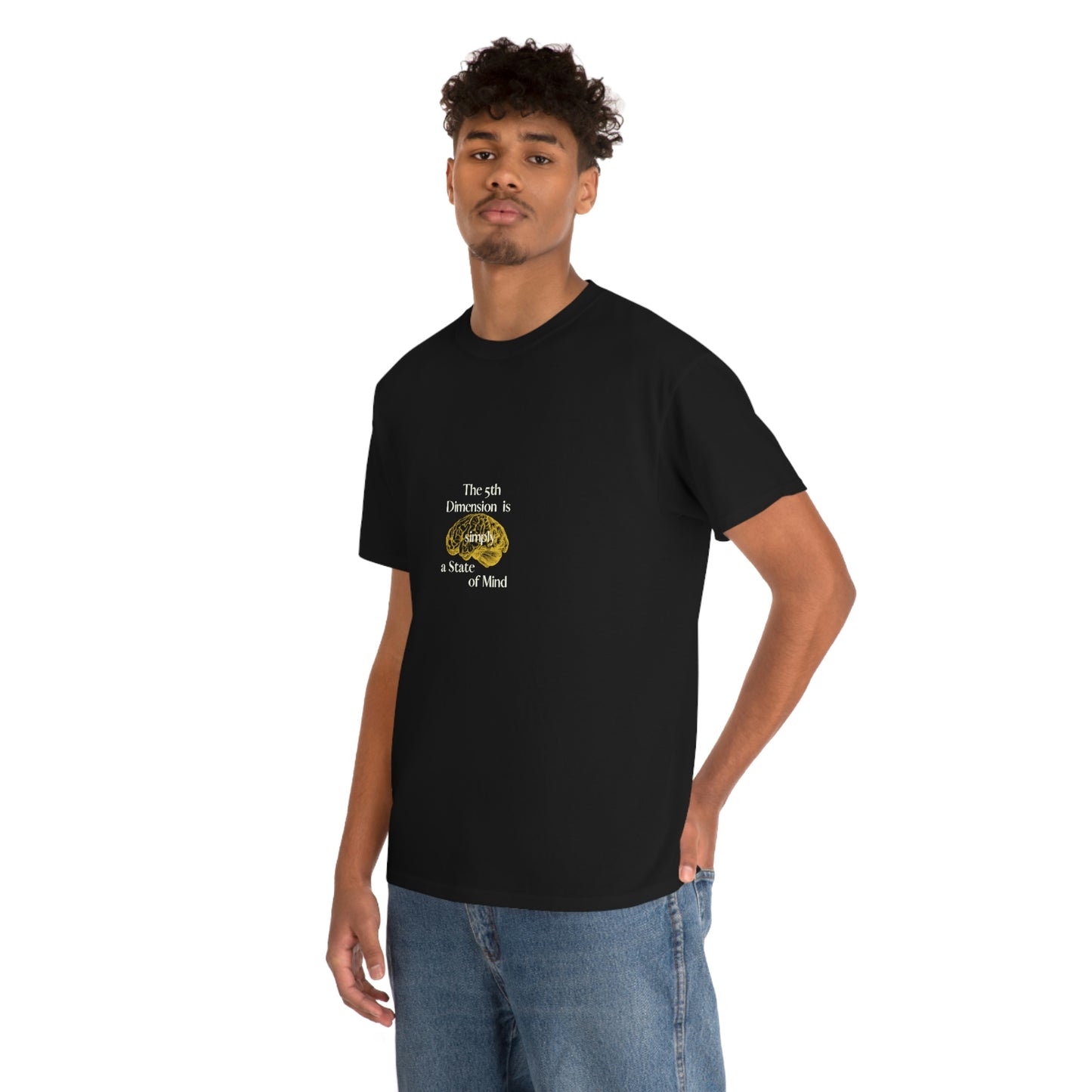 Cotton Tee for Men with Conscious Quote