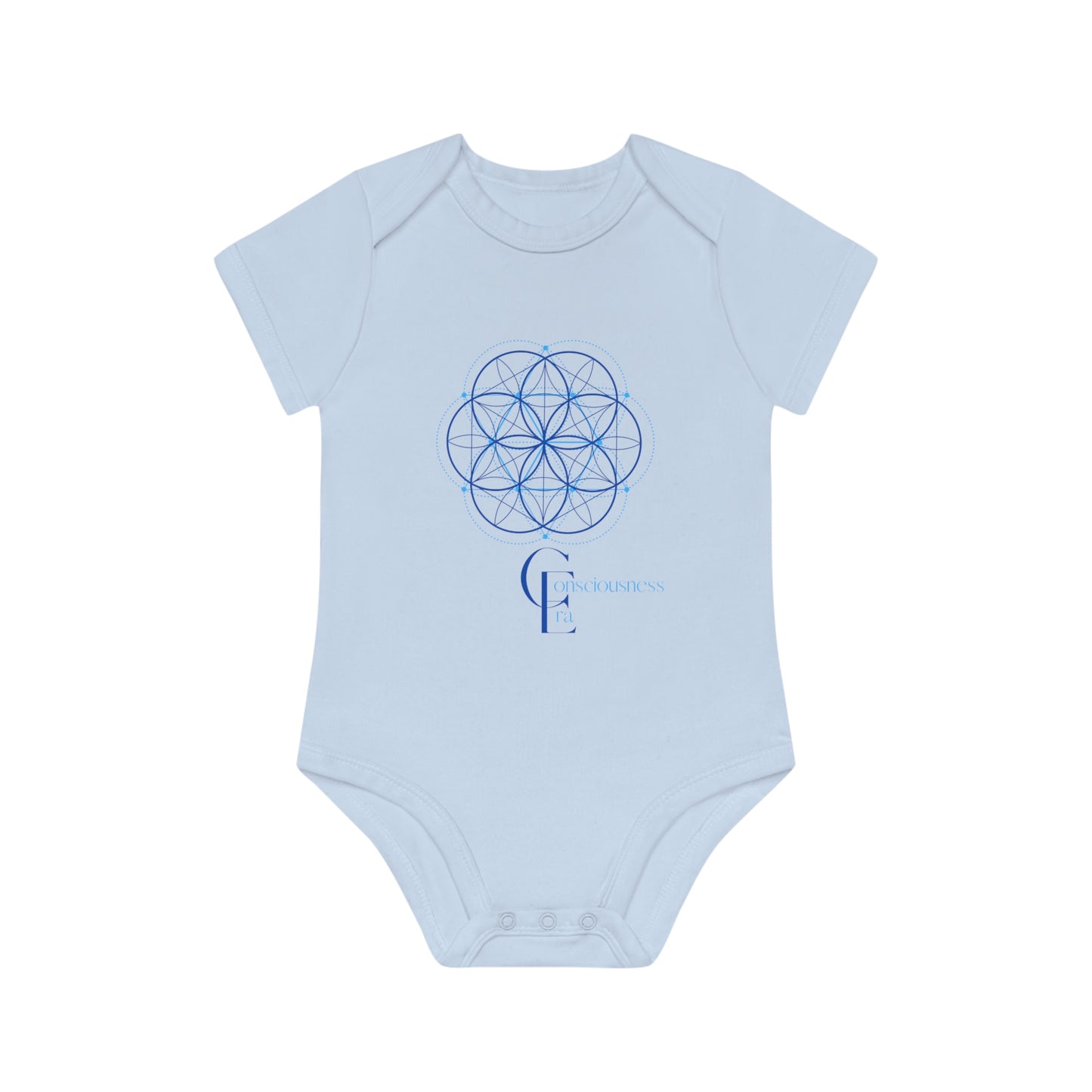 Baby Organic Bodysuit with Sacred Geometry