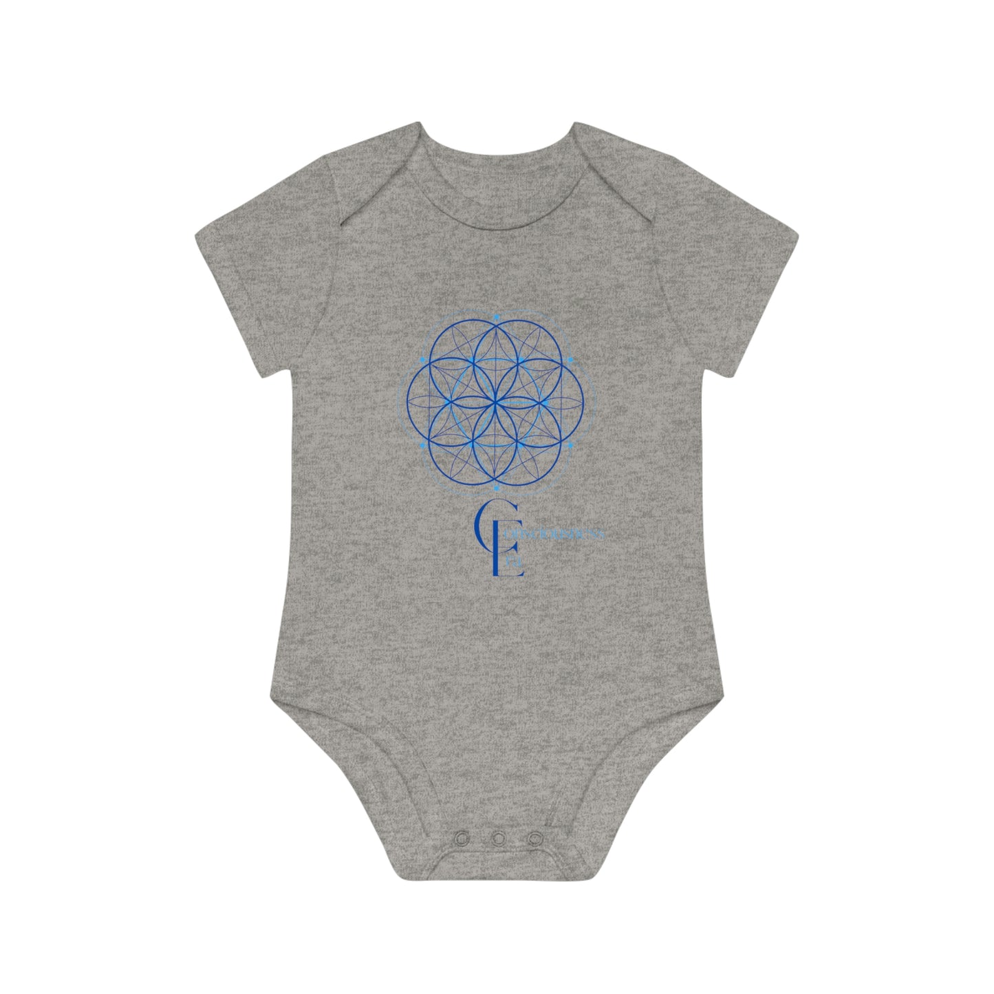 Baby Organic Bodysuit with Sacred Geometry