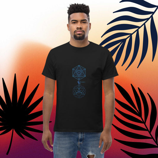 Men's classic tee with Sacred Geometry Patternes