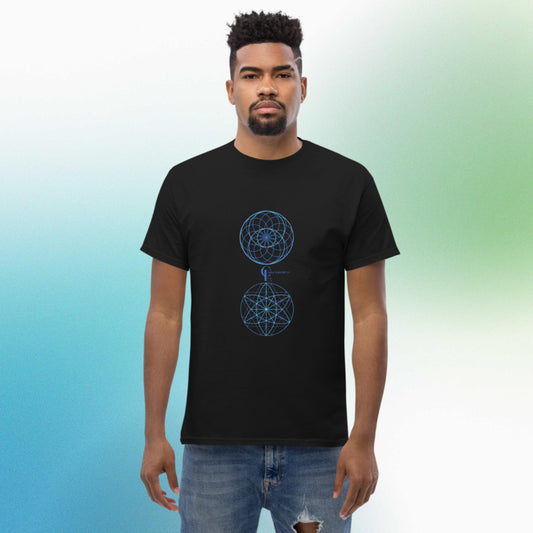 Men's classic tee with Sacred Geometry Patternes