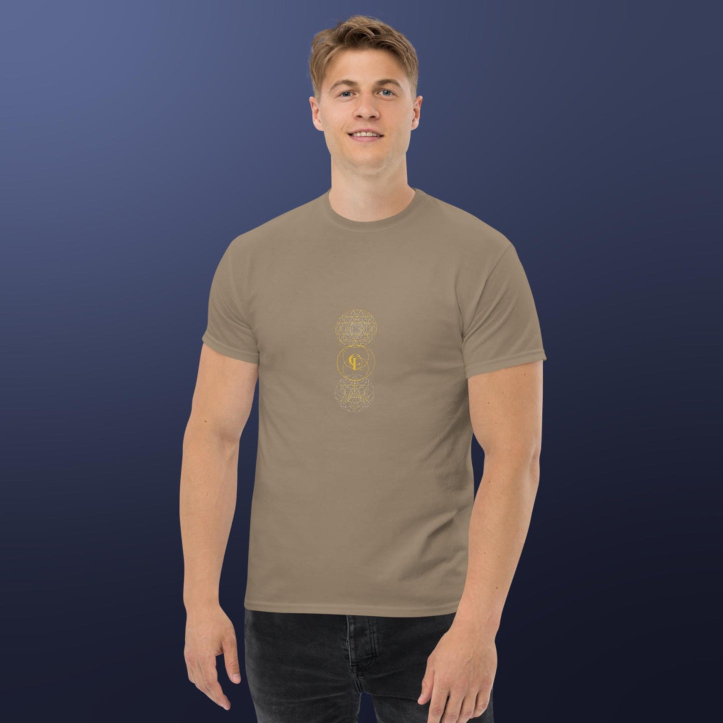 Men's classic t-shirt with Sacred Geometry Design