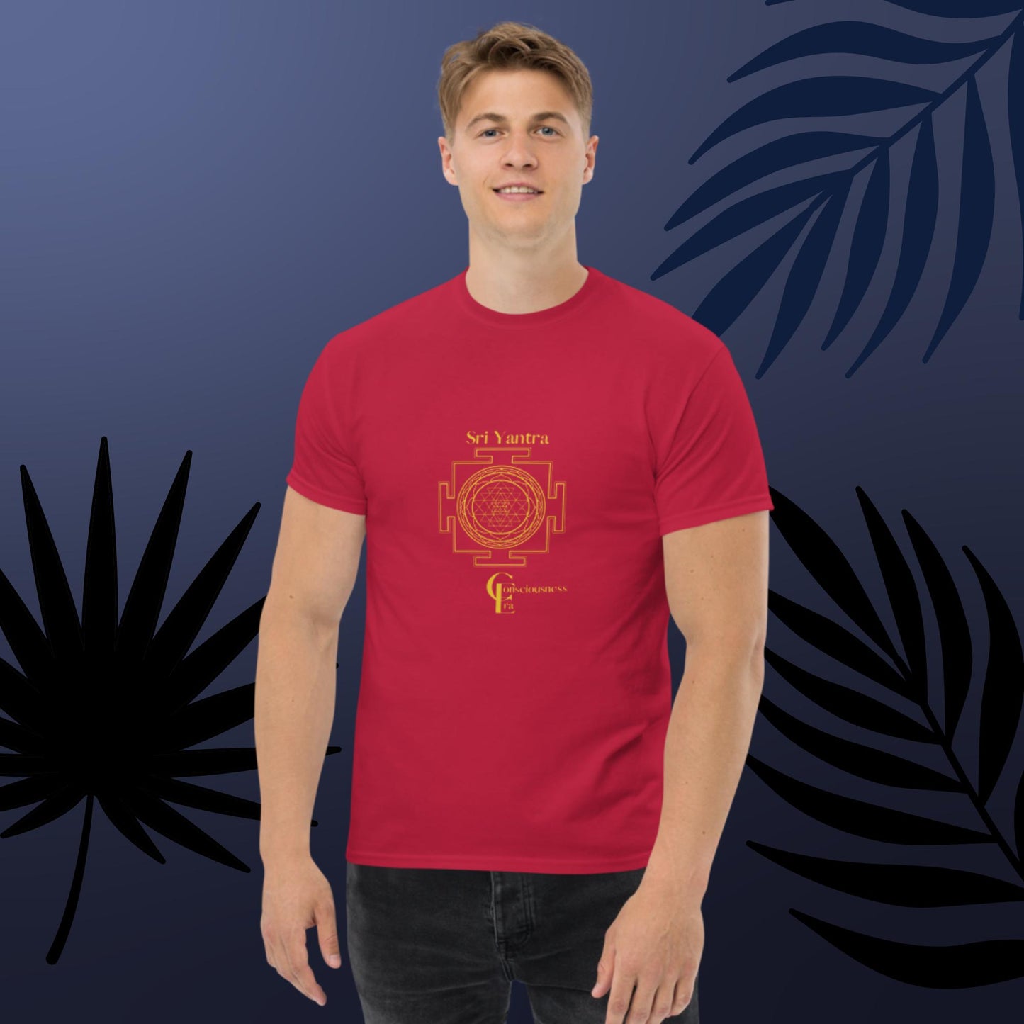 Men's t-shirt with Sri Yantra Symbol