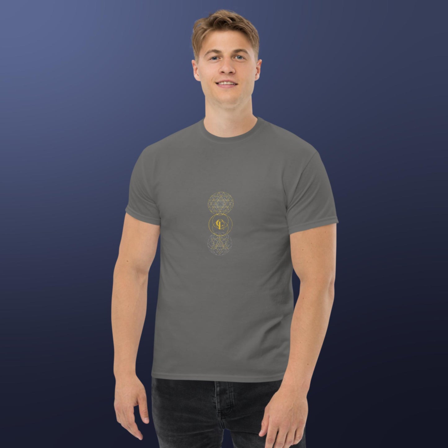 Men's classic t-shirt with Sacred Geometry Design