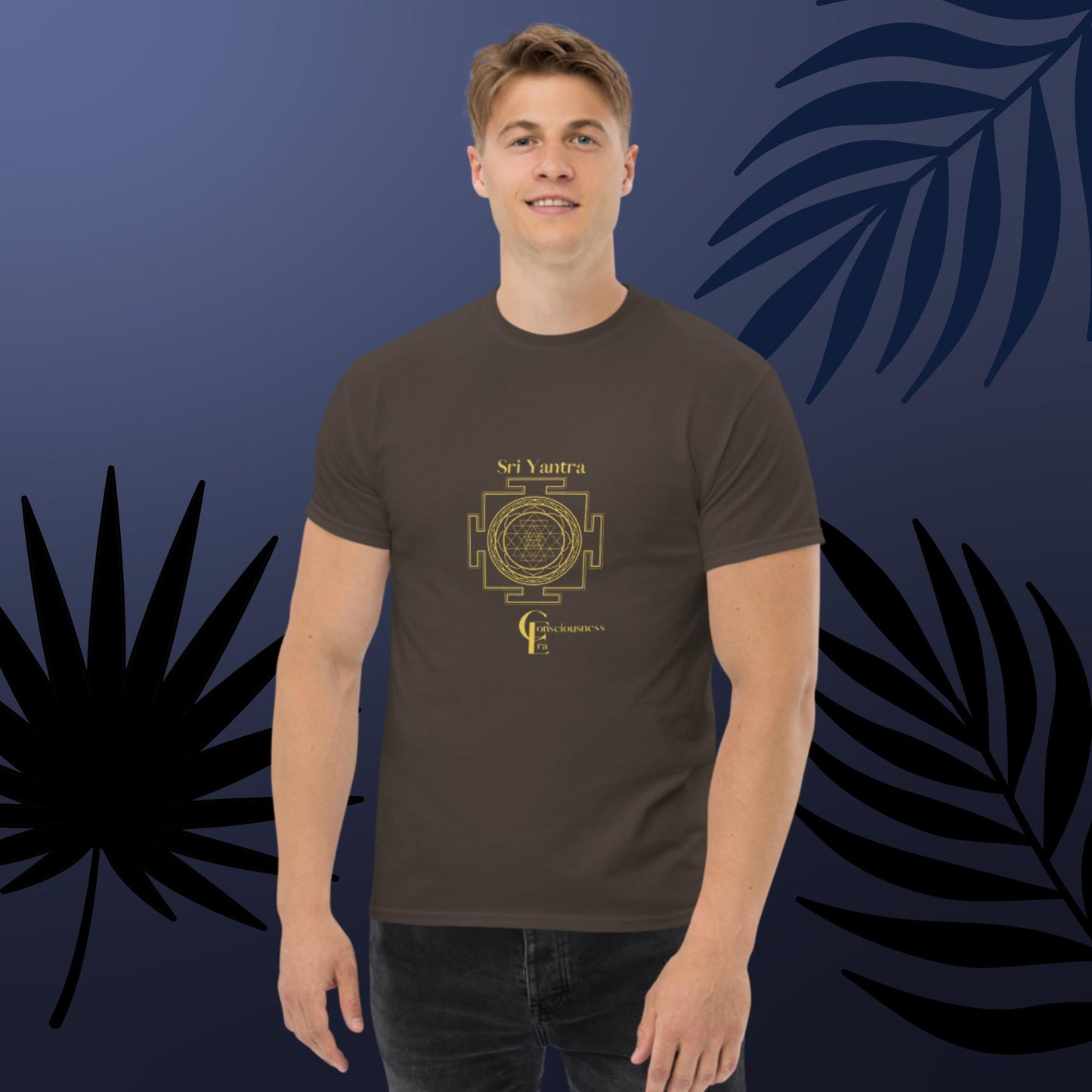 Men's t-shirt with Sri Yantra Symbol