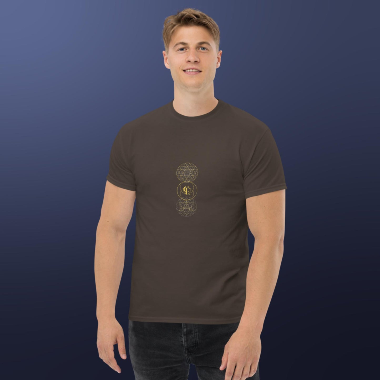 Men's classic t-shirt with Sacred Geometry Design