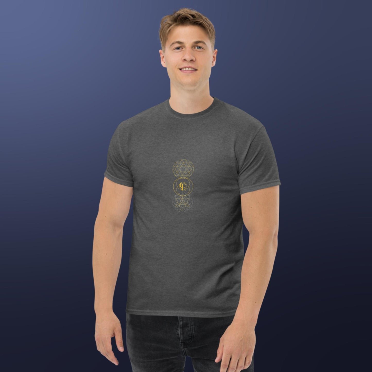 Men's classic t-shirt with Sacred Geometry Design