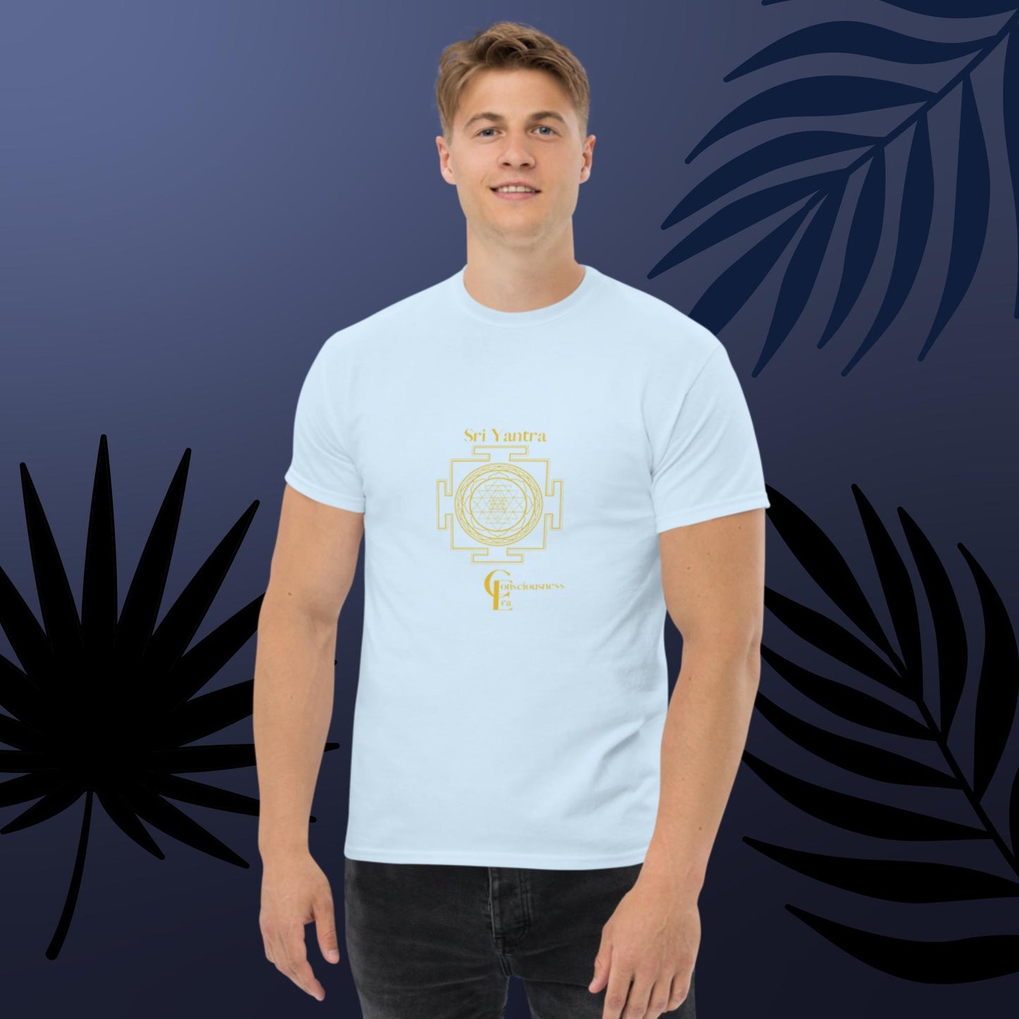 Men's t-shirt with Sri Yantra Symbol