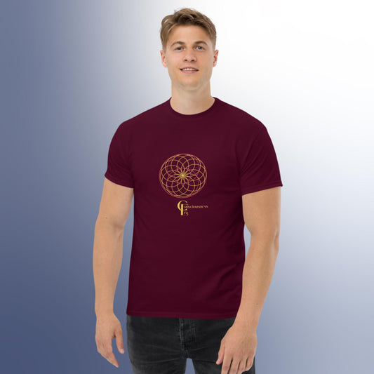 Men's classic tee with Flower of Life and Symbol of Infinity