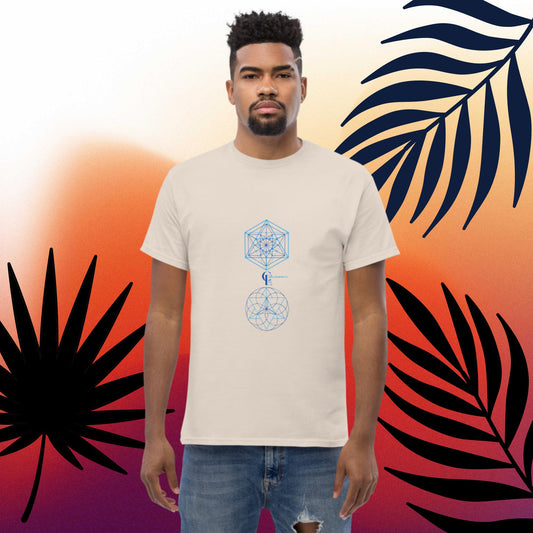 Men's classic tee with Sacred Geometry Patternes